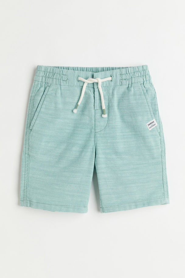 H&M Twill Shorts Light Turquoise