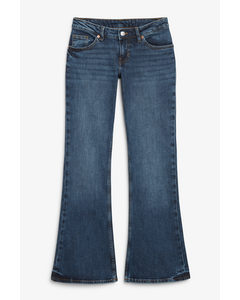 Lavt Liv Bootcut Jeans Blå