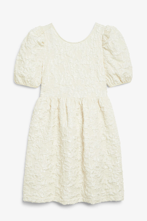 Monki White Puff Sleeve Babydoll Dress White