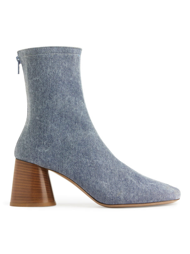 ARKET Sock Boots I Denim Blå