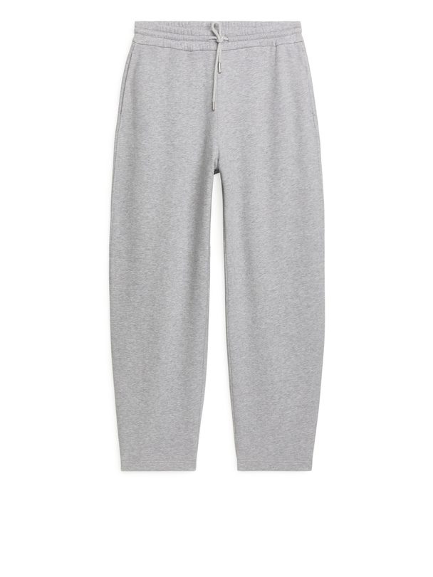 Arket Brushed Terry Trousers Grey