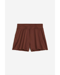 Drymove™ Double-layered Sports Shorts Dark Brown