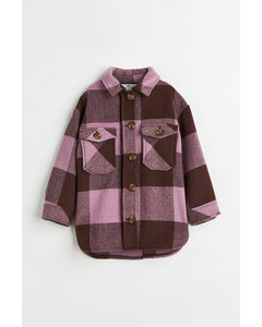 Shacket Brown/pink Checked