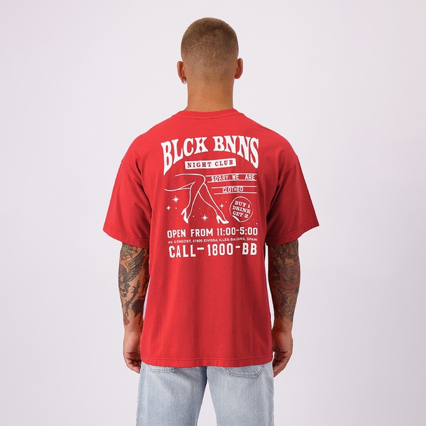 Black Bananas Red Light Tee Rood