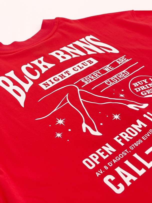 Black Bananas Red Light Tee Rood