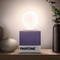HOMEMANIA PANTONE Cube Tischlampe - Cube - Schreibtisch, Büro, Nachttisch - Lila, Weiß, Schwarz aus Holz, 9,5 x 9,5 x 9,5 cm, 1 x E27, Max 100W