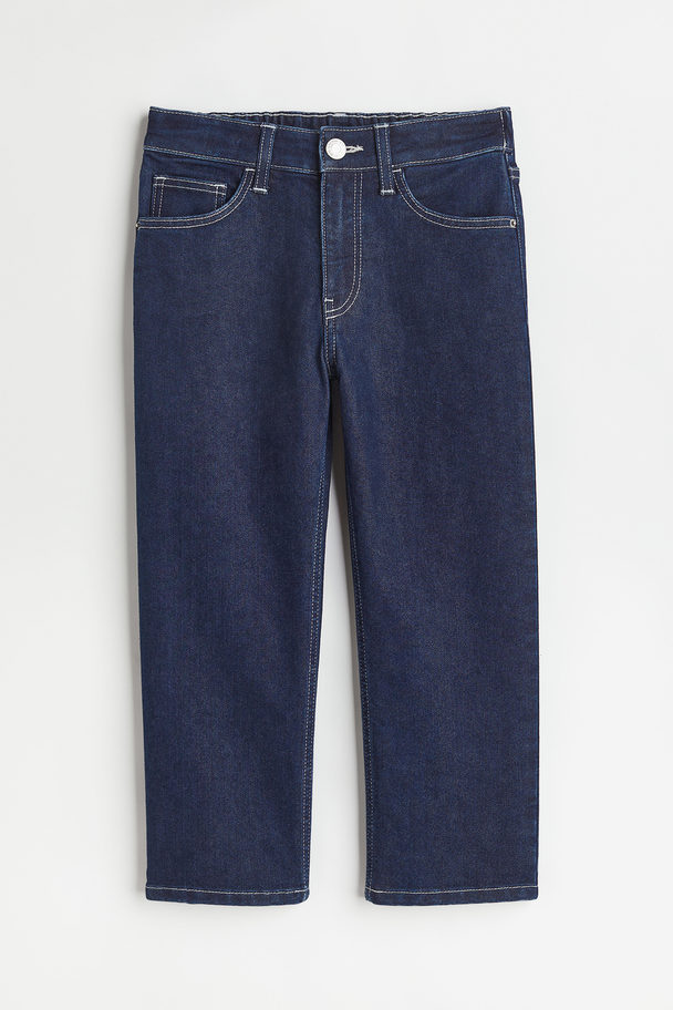 H&M Superstretch Loose Fit Jeans Donker Denimblauw