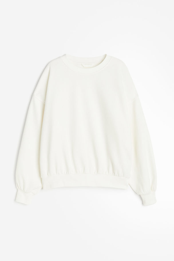 H&M Sweatshirt Hvit