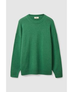 Relaxed-fit Wool Jumper Green
