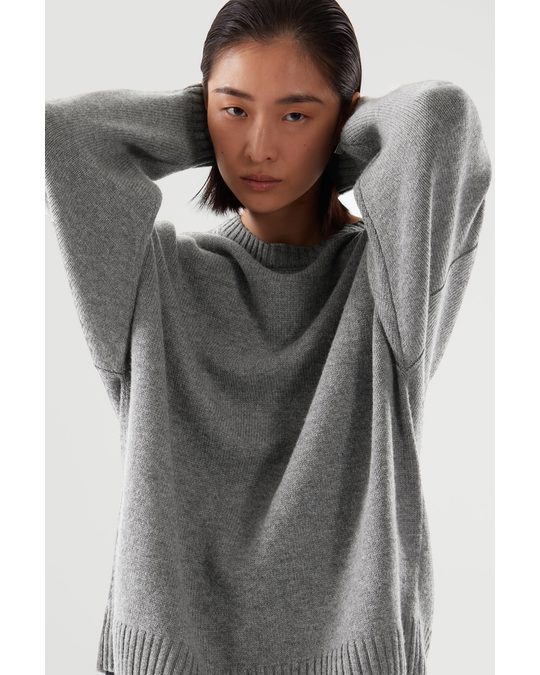 COS Relaxed-fit Wool Jumper Grey
