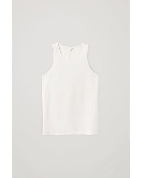 COS Slim-fit Vest White