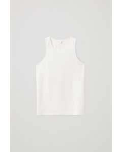 Slim-fit Vest White