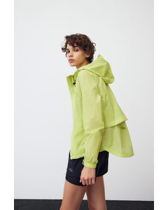Hooded Running Jacket Neon Green