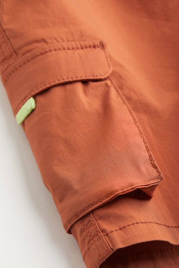 H&M Cargo Shorts Rust Orange