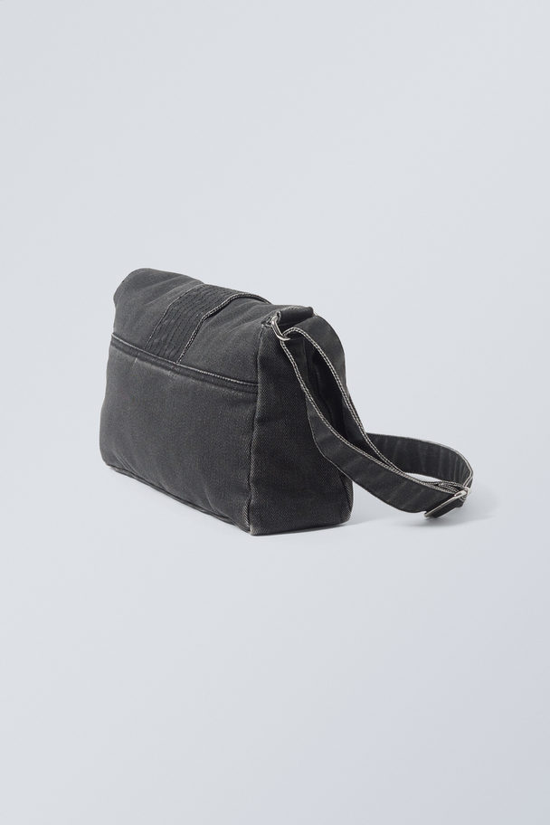 Weekday Kylie Denim Shoulder Bag Black