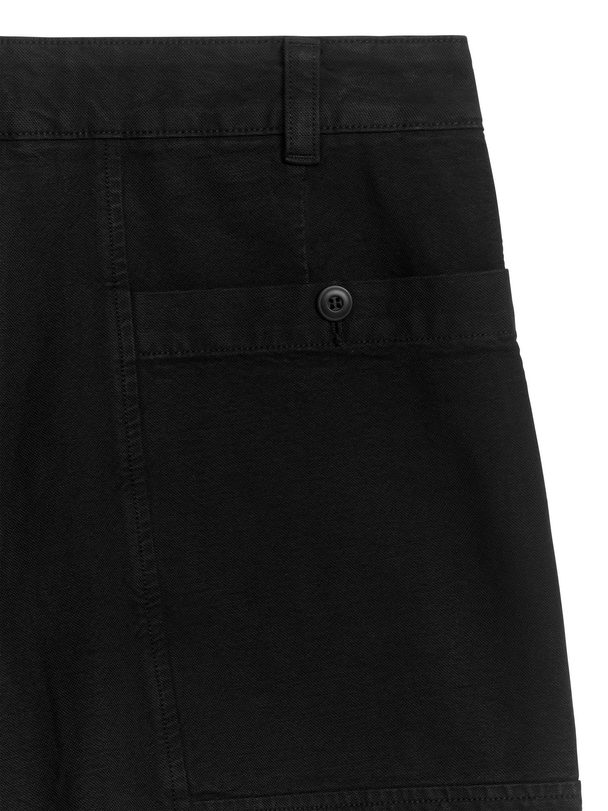 ARKET Utility-Shorts aus Baumwolle Schwarz