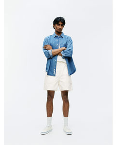 Cotton Utility Shorts White