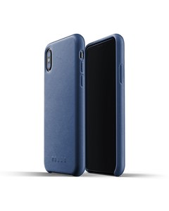 Full Leather Case For Iphone Xs - Monaco Blue