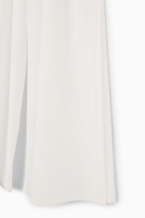 COS Semi-sheer Drawstring Trousers White