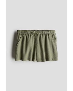 Pull-on Shorts Khaki Green