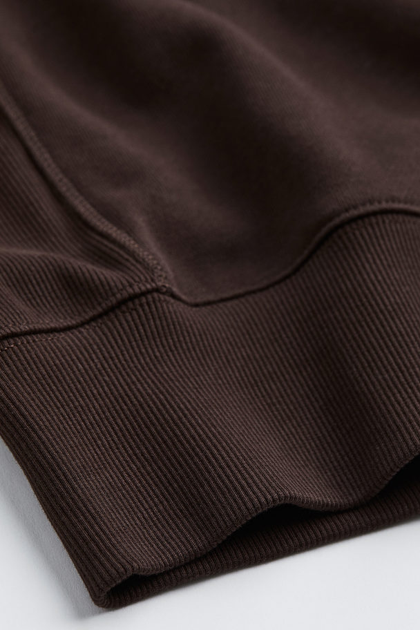 H&M Sweatshirt Med Tryck Oversized Fit Brun/original Resolution
