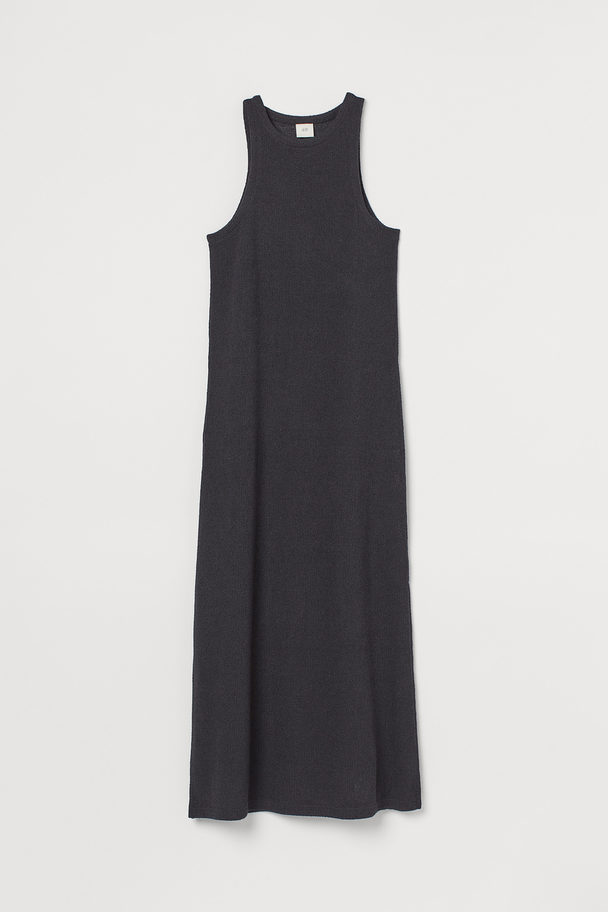 H&M Knitted Dress Dark Grey