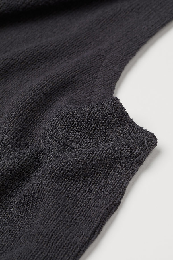 H&M Knitted Dress Dark Grey