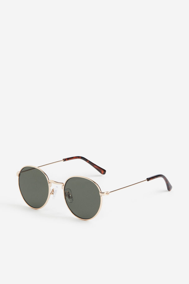 H&M Round Sunglasses Gold-coloured