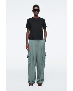 Paperbag Utility Trousers Teal