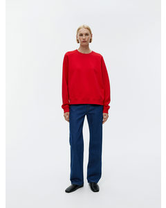 Soft French Terry Sweatshirt Red
