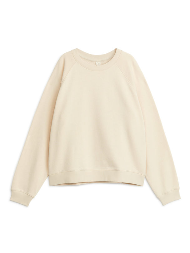 ARKET Soft French Terry Sweatshirt Off White