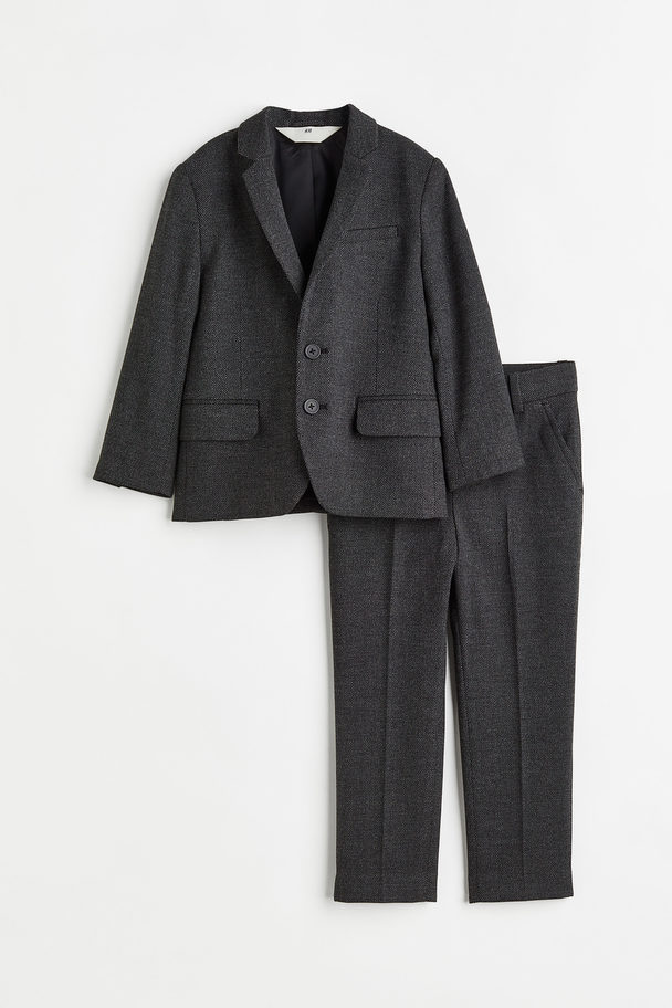 H&M Suit Dark Grey