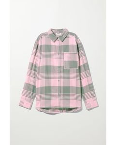 Bess Flannel Overshirt Pink
