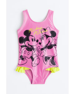 Printed Swimsuit Pink/minnie Mouse