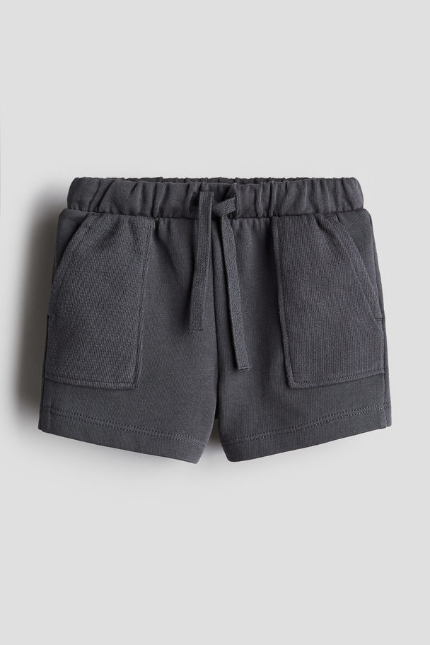 H&M Baumwollshorts Dunkelgrau