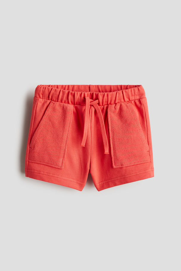 H&M Baumwollshorts Rot