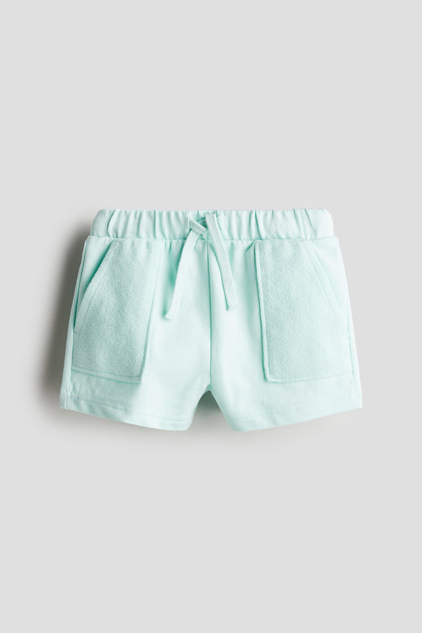 H&M Baumwollshorts Mintgrün