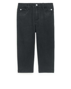 Tapered Pull-on Jeans Black