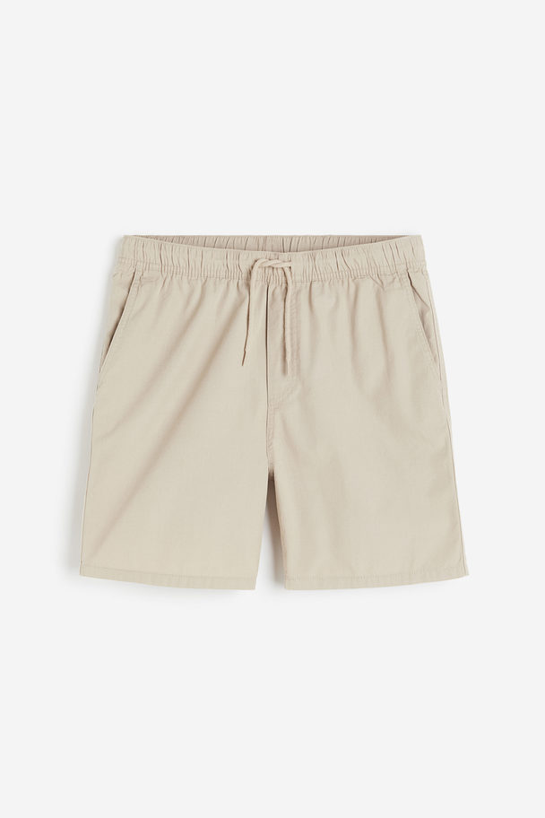 H&M Baumwollshorts Regular Fit Beige