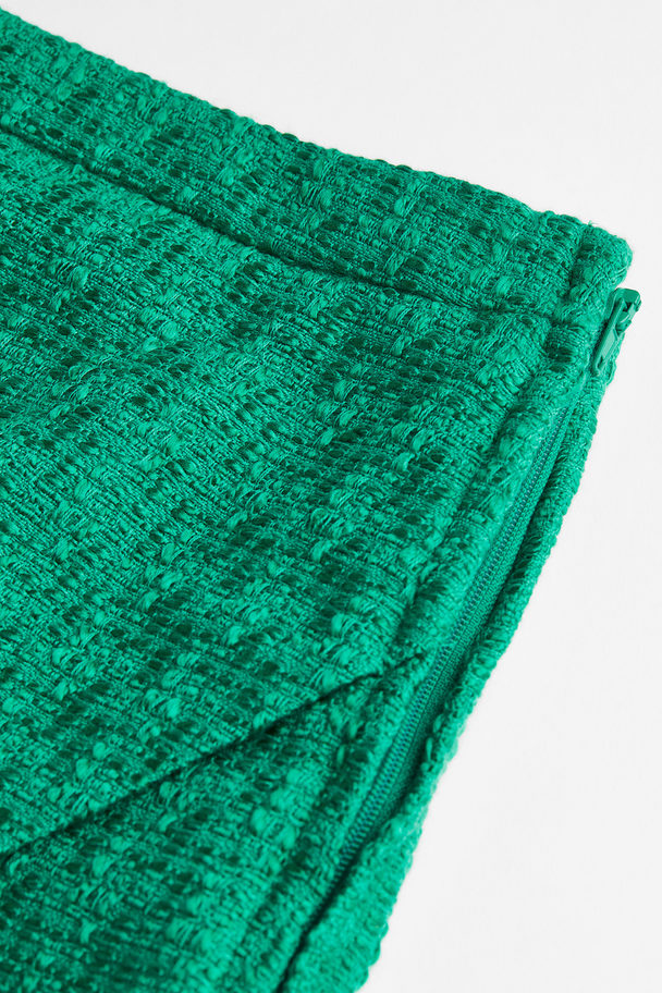 H&M Textured-weave Skort Green