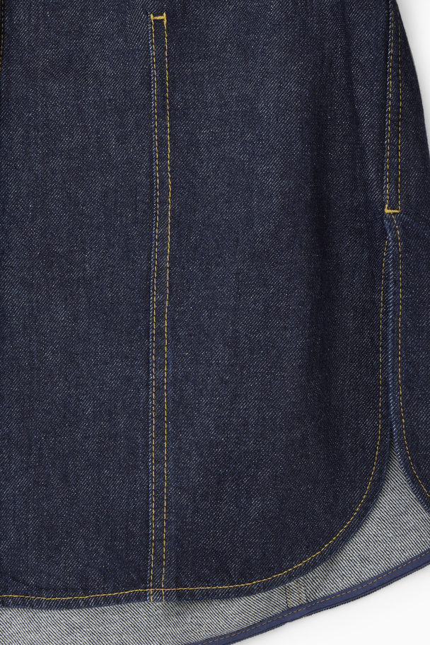 COS OVERSIZED-JEANSHEMD INDIGOBLAU