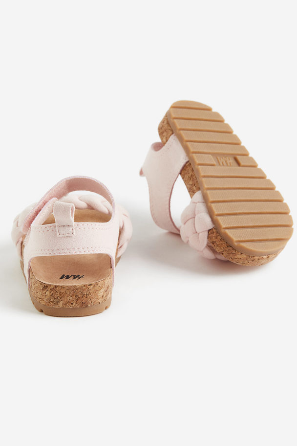 H&M Sandalen Lichtroze