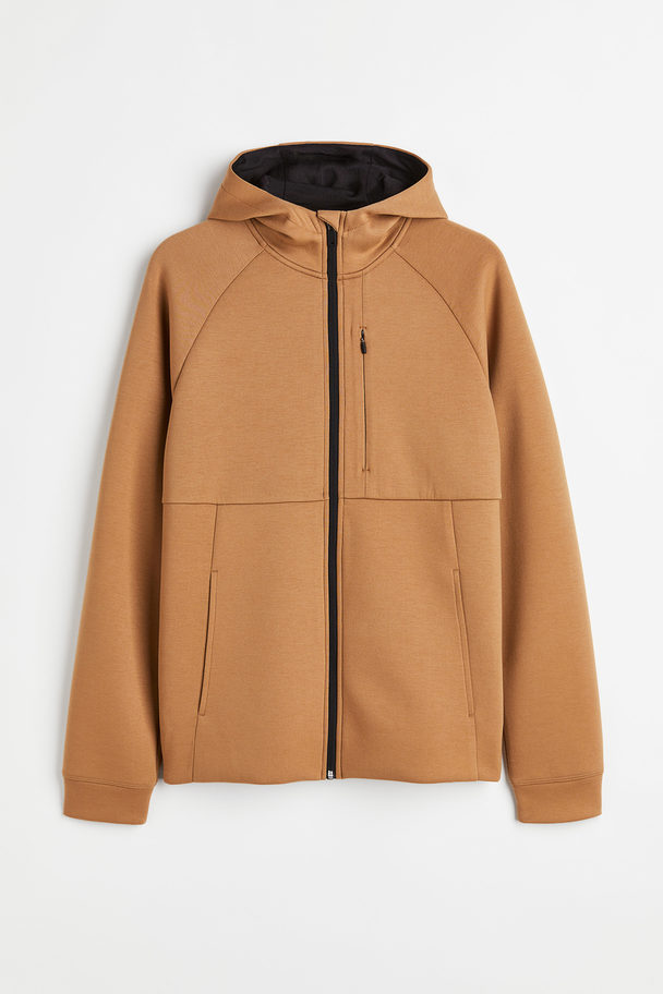 H&M Fast-drying Track Jacket Beige