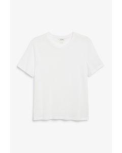 Weißes wiches T-Shirt Weiß