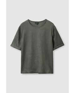 Relaxed-fit Hemp T-shirt Dark Grey