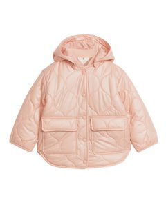Quilted Jacket Peach