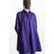 A-line Mini Shirt Dress Purple