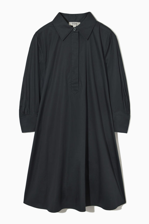 COS A-line Mini Shirt Dress Black