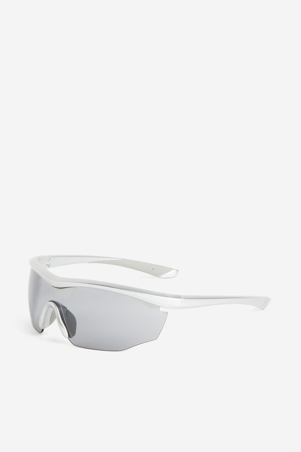 H&M Sport-Sonnenbrille Silberfarben