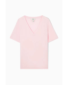 V-neck T-shirt Light Pink